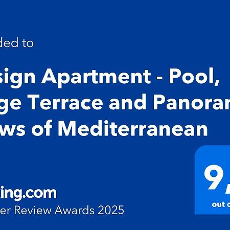 Design Apartment - Pool, Large Terrace And Panoramic Views Of Mediterranean Bandol Bagian luar foto