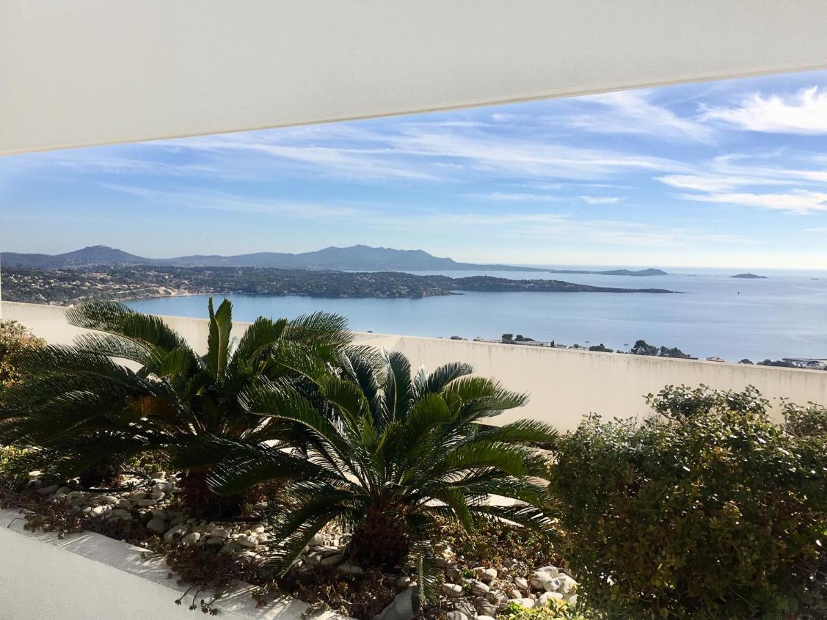 Design Apartment - Pool, Large Terrace And Panoramic Views Of Mediterranean Bandol Bagian luar foto