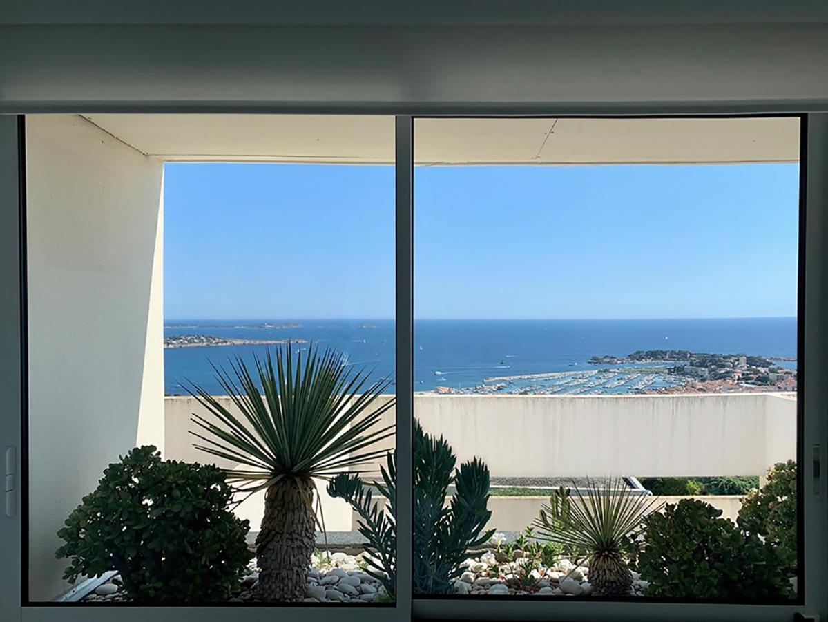 Design Apartment - Pool, Large Terrace And Panoramic Views Of Mediterranean Bandol Bagian luar foto