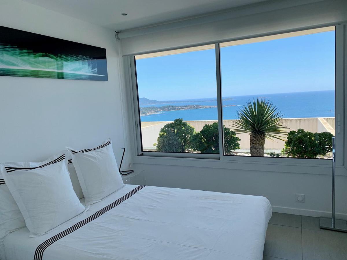 Design Apartment - Pool, Large Terrace And Panoramic Views Of Mediterranean Bandol Bagian luar foto