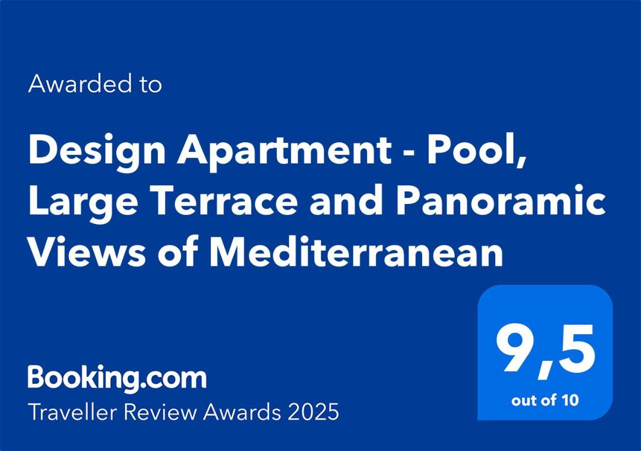 Design Apartment - Pool, Large Terrace And Panoramic Views Of Mediterranean Bandol Bagian luar foto